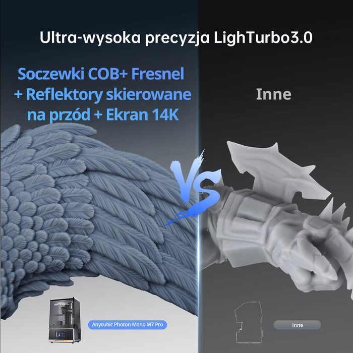 Anycubic Photon Mono M7 Pro 14K Drukarka 3D z żywicą, szybki druk 170 mm/h